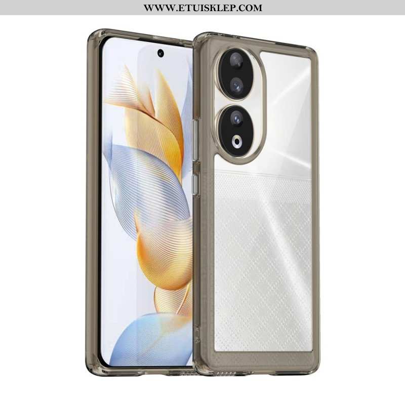 Etui do Honor 90 Akrylowe Krawędzie Silikonowe